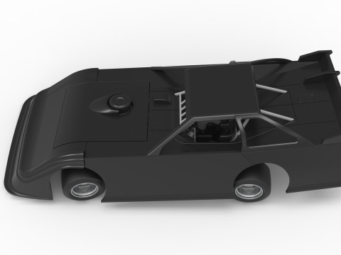 Super Dirt Late model for Pavement while turning Scale 1 to 25 3D Print Model