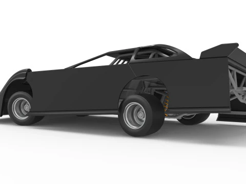 Super Dirt Late model for Pavement while turning Scale 1 to 25 3D Print Model