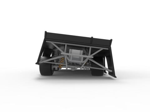 Super Dirt Late model for Pavement while turning Scale 1 to 25 3D Print Model