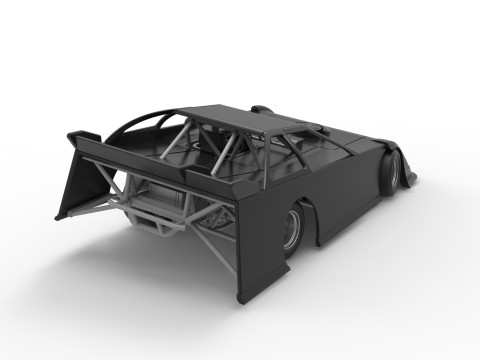 Super Dirt Late model for Pavement while turning Scale 1 to 25 3D Print Model