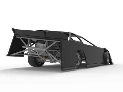 Super Dirt Late model for Pavement while turning Scale 1 to 25 3D Print Model