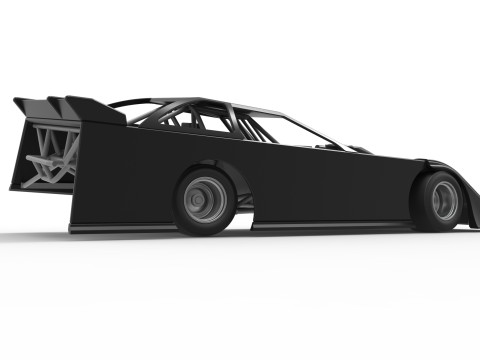 Super Dirt Late model for Pavement while turning Scale 1 to 25 3D Print Model