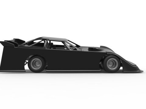 Super Dirt Late model for Pavement while turning Scale 1 to 25 3D Print Model