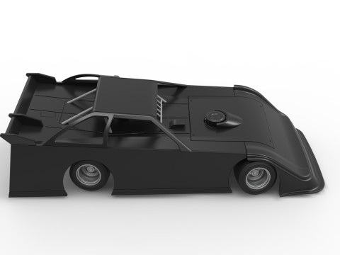 Super Dirt Late model for Pavement while turning Scale 1 to 25 3D Print Model