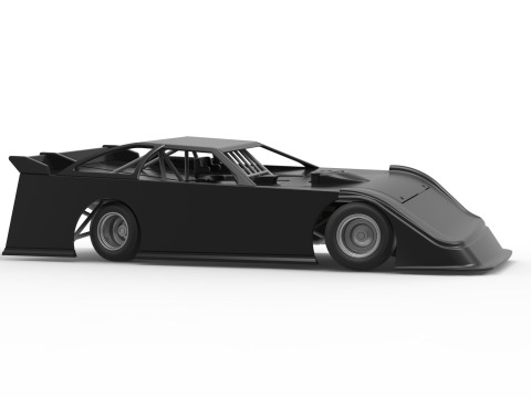 Super Dirt Late model for Pavement while turning Scale 1 to 25 3D Print Model