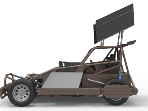 New Zealand Superstock car Version 2 Scale 1 to 25 3D Принт Модель