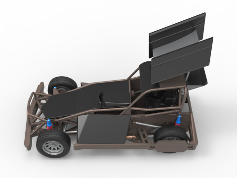 New Zealand Superstock car Version 2 Scale 1 to 25 3D Принт Модель