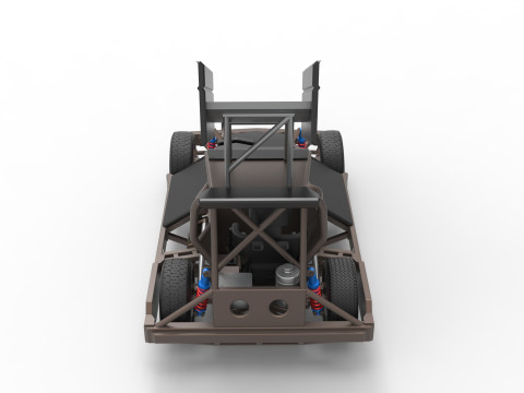 New Zealand Superstock car Version 2 Scale 1 to 25 3D Принт Модель