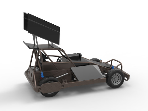 New Zealand Superstock car Version 2 Scale 1 to 25 3D Принт Модель