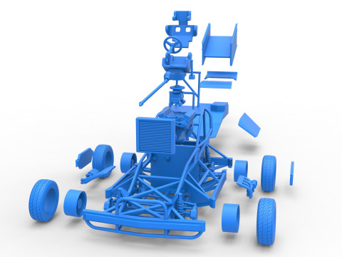 New Zealand Superstock car Version 2 Scale 1 to 25 3D Принт Модель