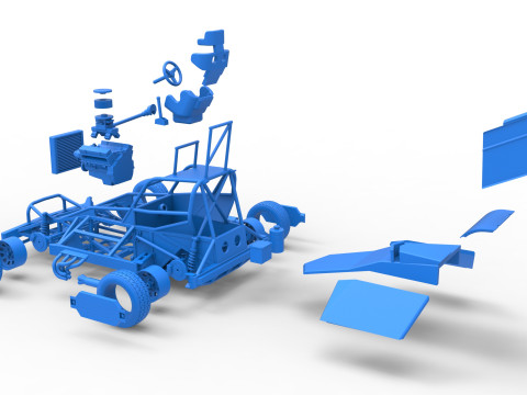 New Zealand Superstock car Version 2 Scale 1 to 25 3D Принт Модель