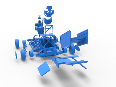 New Zealand Superstock car Version 2 Scale 1 to 25 3D Принт Модель