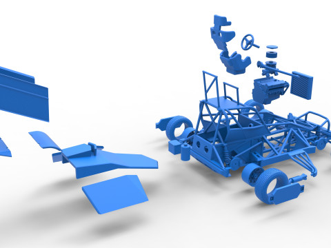 New Zealand Superstock car Version 2 Scale 1 to 25 3D Принт Модель