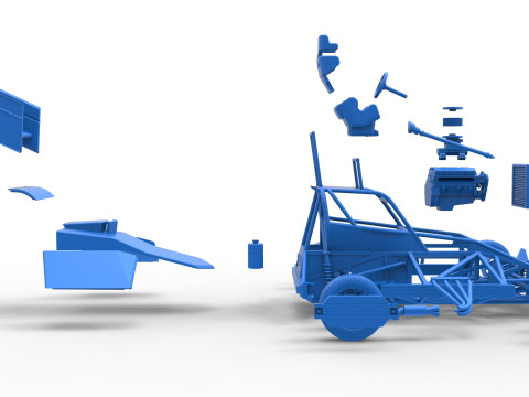 New Zealand Superstock car Version 2 Scale 1 to 25 3D Принт Модель