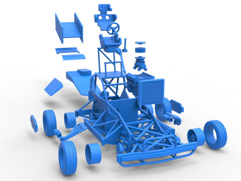 New Zealand Superstock car Version 2 Scale 1 to 25 3D Принт Модель
