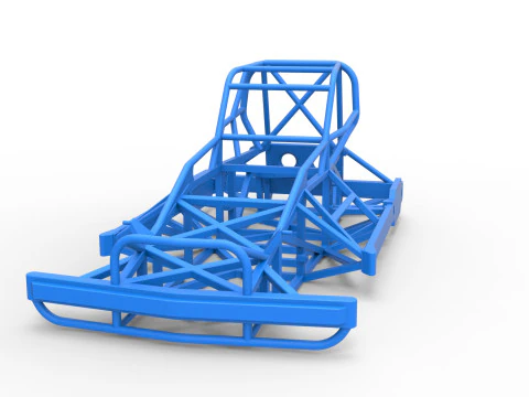 ニュージーランド スーパーストックカー バージョン 2 のフレーム スケール 1 ～ 25 3Dプリントモデル