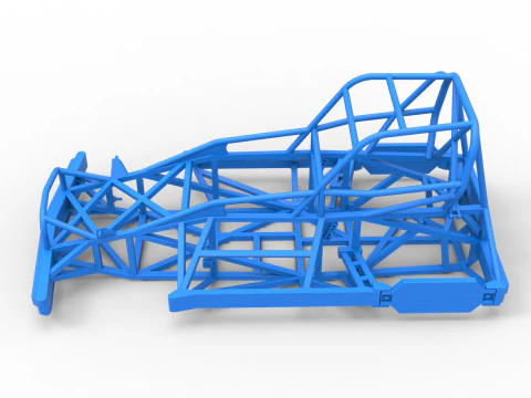 ニュージーランド スーパーストックカー バージョン 2 のフレーム スケール 1 ～ 25 3Dプリントモデル