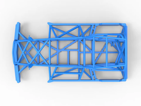 ニュージーランド スーパーストックカー バージョン 2 のフレーム スケール 1 ～ 25 3Dプリントモデル