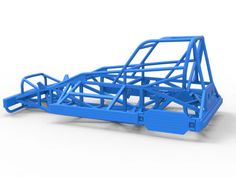 ニュージーランド スーパーストックカー バージョン 2 のフレーム スケール 1 ～ 25 3Dプリントモデル