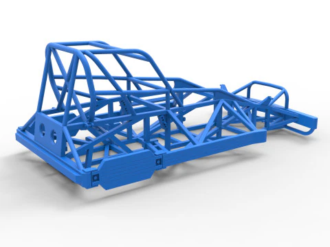 ニュージーランド スーパーストックカー バージョン 2 のフレーム スケール 1 ～ 25 3Dプリントモデル