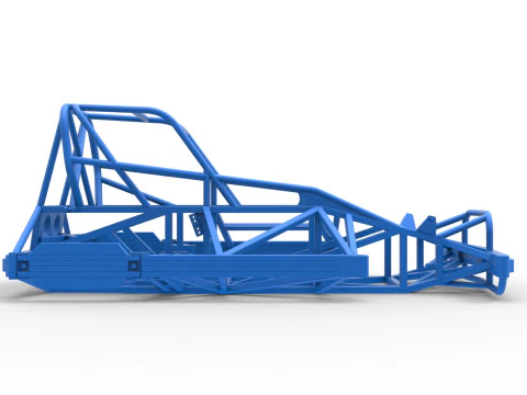 ニュージーランド スーパーストックカー バージョン 2 のフレーム スケール 1 ～ 25 3Dプリントモデル