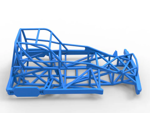 ニュージーランド スーパーストックカー バージョン 2 のフレーム スケール 1 ～ 25 3Dプリントモデル