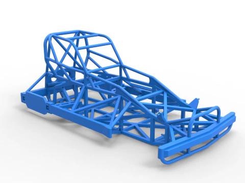 ニュージーランド スーパーストックカー バージョン 2 のフレーム スケール 1 ～ 25 3Dプリントモデル