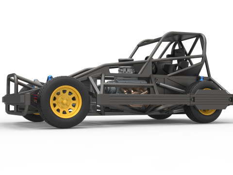 New Zealand Superstock car Base Version 2 Scale 1 to 25 3D प्रिंट मॉडल