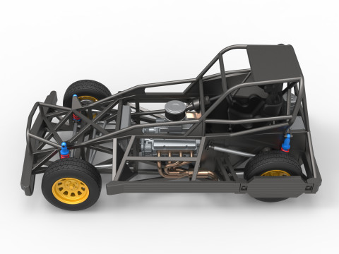 New Zealand Superstock car Base Version 2 Scale 1 to 25 3D प्रिंट मॉडल