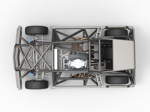 New Zealand Superstock car Base Version 2 Scale 1 to 25 3D प्रिंट मॉडल