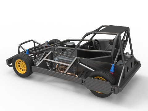New Zealand Superstock car Base Version 2 Scale 1 to 25 3D प्रिंट मॉडल
