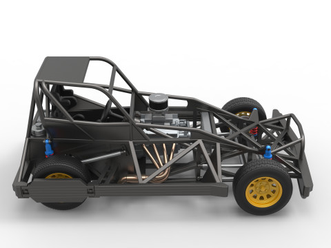New Zealand Superstock car Base Version 2 Scale 1 to 25 3D प्रिंट मॉडल