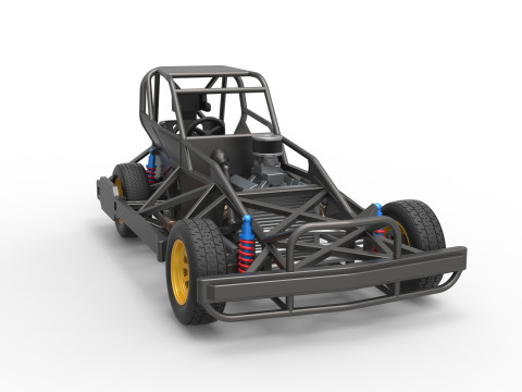 New Zealand Superstock car Base Version 2 Scale 1 to 25 3D प्रिंट मॉडल