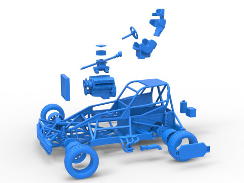 New Zealand Superstock car Base Version 2 Scale 1 to 25 3D प्रिंट मॉडल
