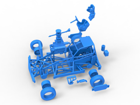 New Zealand Superstock car Base Version 2 Scale 1 to 25 3D प्रिंट मॉडल