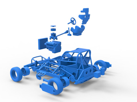 New Zealand Superstock car Base Version 2 Scale 1 to 25 3D प्रिंट मॉडल