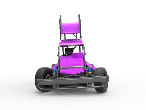 New Zealand Superstock car while turning Version 2 Scale 1 to 25 3D Print Model