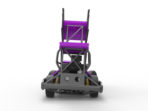 New Zealand Superstock car while turning Version 2 Scale 1 to 25 3D Print Model
