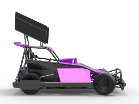 New Zealand Superstock car while turning Version 2 Scale 1 to 25 3D Print Model
