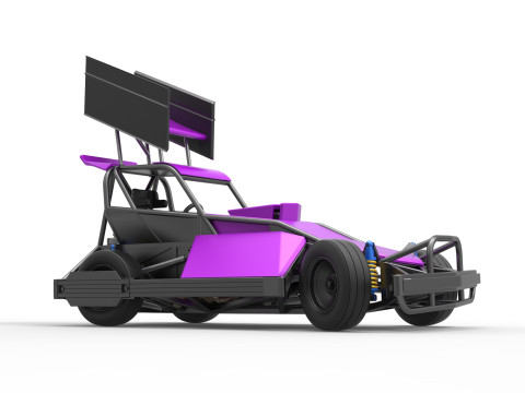 New Zealand Superstock car while turning Version 2 Scale 1 to 25 3D Print Model