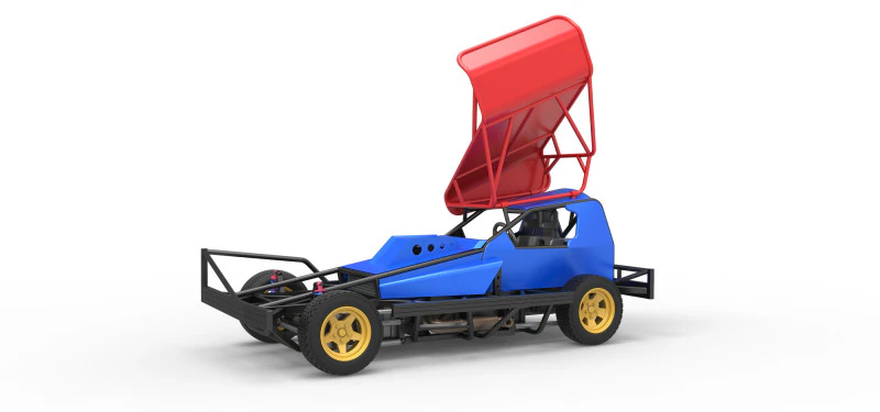 BriSCA Formula 1 Stock Car for Dirt Scale 1 to 25 3D Print Model .c4d .max .obj .3ds .fbx .stl .blend 