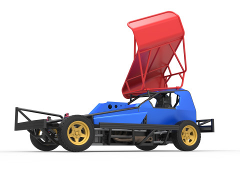 BriSCA Formula 1 Stock Car for Dirt Scale 1 to 25 3D Принт Модель