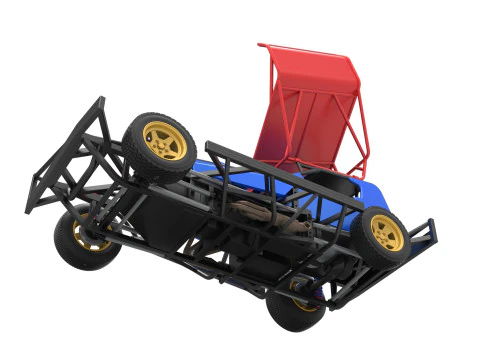 BriSCA Formula 1 Stock Car for Dirt Scale 1 to 25 3D Print Model