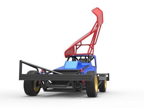 BriSCA Formula 1 Stock Car for Dirt Scale 1 to 25 3D Print Model