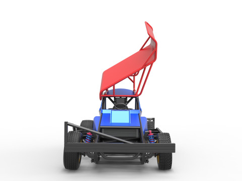 BriSCA Formula 1 Stock Car for Dirt Scale 1 to 25 3D Принт Модель