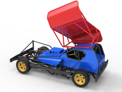 BriSCA Formula 1 Stock Car for Dirt Scale 1 to 25 3D Принт Модель