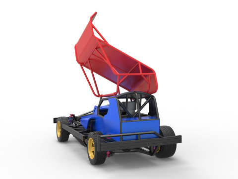 BriSCA Formula 1 Stock Car for Dirt Scale 1 to 25 3D Принт Модель