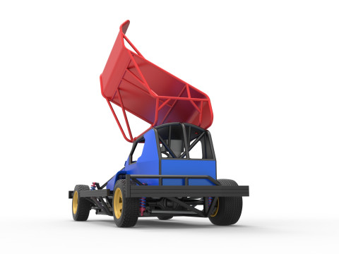 BriSCA Formula 1 Stock Car for Dirt Scale 1 to 25 3D Принт Модель