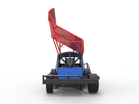 BriSCA Formula 1 Stock Car for Dirt Scale 1 to 25 3D Принт Модель