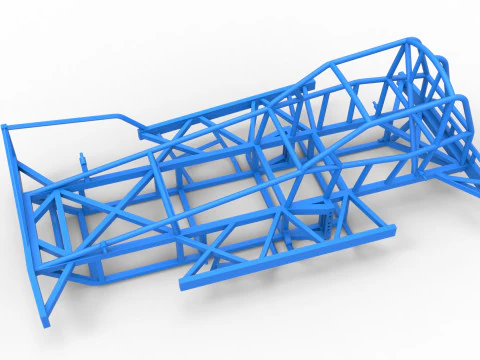 Frame of BriSCA Formula 1 Stock Car Scale 1 to 25 3D Print Model